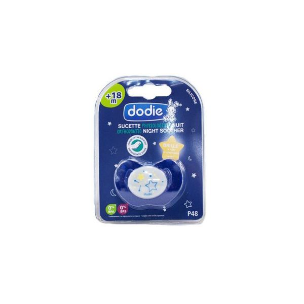 Dodie Sucette Avec Teterelle Physiologique En Silicone Decor Chouette Ou Mouton Boite +18 Mois 1