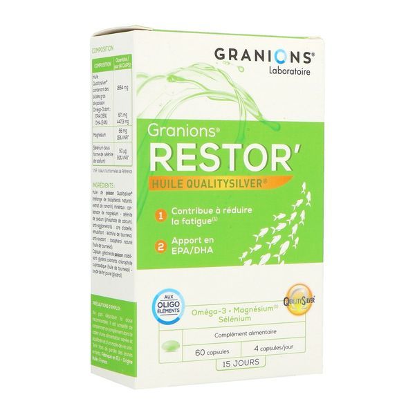 GRANIONS RESTOR' BOITE DE 60 CAPSULES
