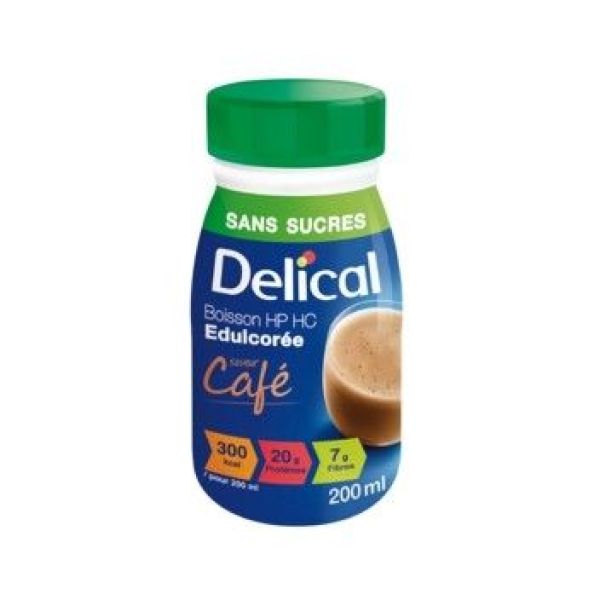 Delical Boisson Hphc Edulcoree Cafe Liquide Bouteille 200 Ml 4