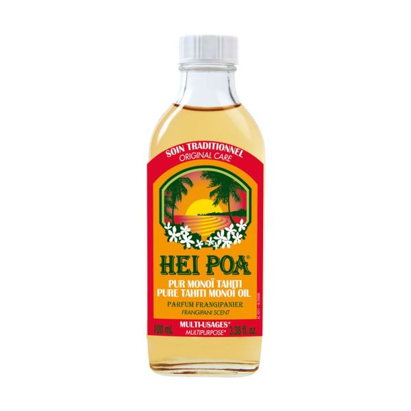 Hei Poa Pur Monoï Tahiti Parfum Frangipanier 100 ml