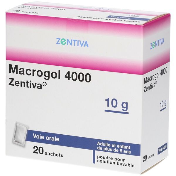 Macrogol 4000 Zentiva 10 G Poudre Pour Solution Buvable En Sachet B/20