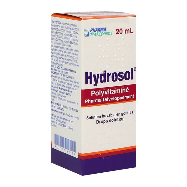 Hydrosol Polyvitamine Pharmadeveloppement Solution Buvable En Gouttes 1 Flacon(S) En Verre Brun De 20 Ml Avec Compte-Gouttes