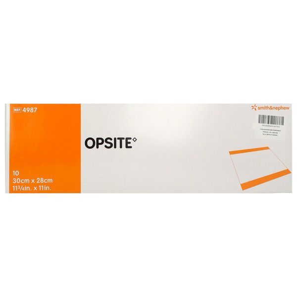 OPSITE Pansement adhésif stérile, à usage unique, 28 cm x 30 cm (ref. 4987), bt 10