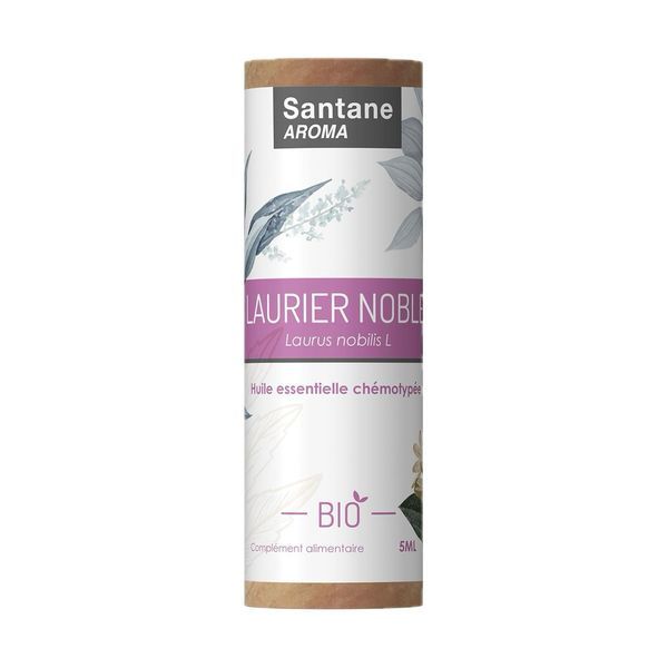 SANTANE AROMA HUILES ESSENTIELLES BIO Huile essentielle de laurier noble bio, complément alimentaire, fl 5 ml