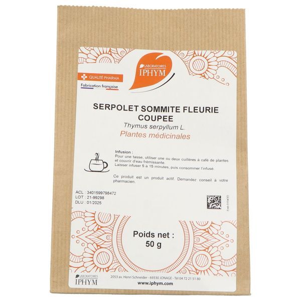 SERPOLET PLANTE IPHYM Serpolet plante, vrac, sac 50 g