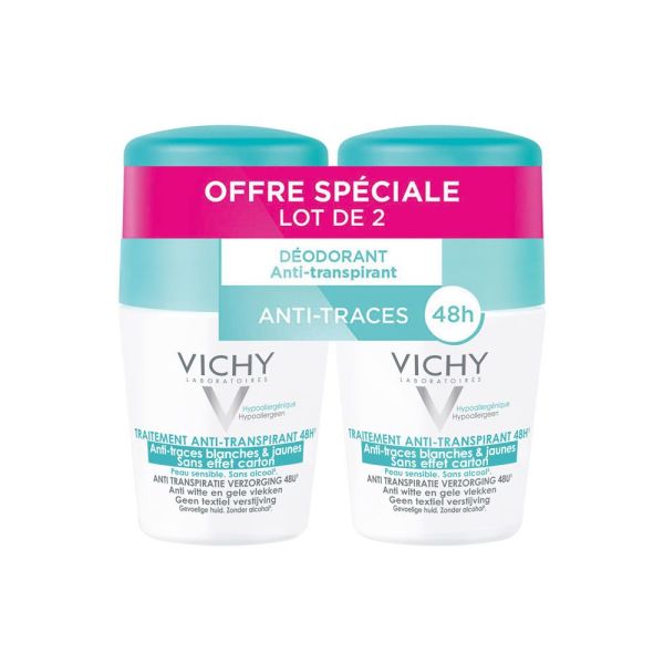 Vichy Traitement Anti-Transpirant 48H Anti-Traces Bille 50 Ml Promo 2