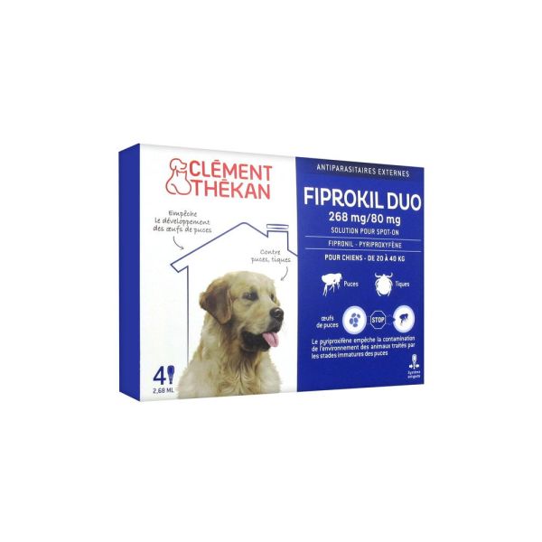 Fiprokil Duo 268Mg/80Mg Solution Pour Spot-On Pour Grands Chiens Pipette 2,68 Ml 4