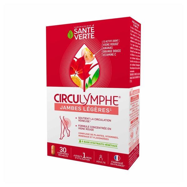 Santé Verte Circulymphe 30 Comprimés