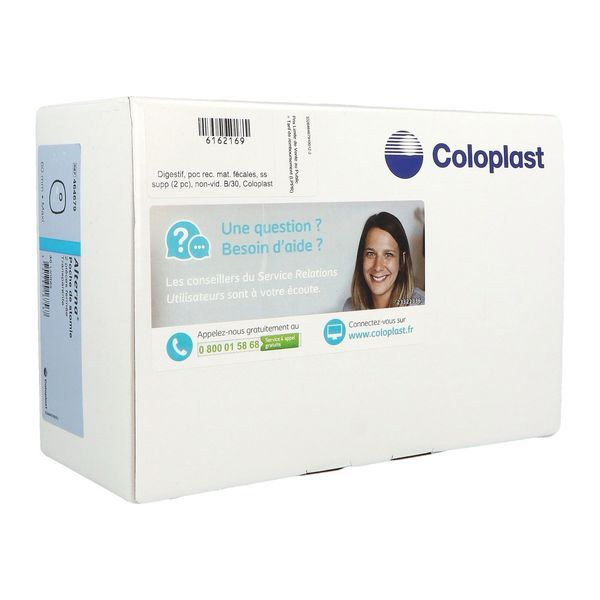 ALTERNA PLUS SYSTEME 2 PIECES FERMEE Poche Maxi fermée, filtre intégré, système 2 pièces, transparente, diamètre 60 mm, bt 30