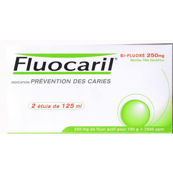 Fluocaril Bifluore 250 Mg Menthe Pate Dentifrice B/2