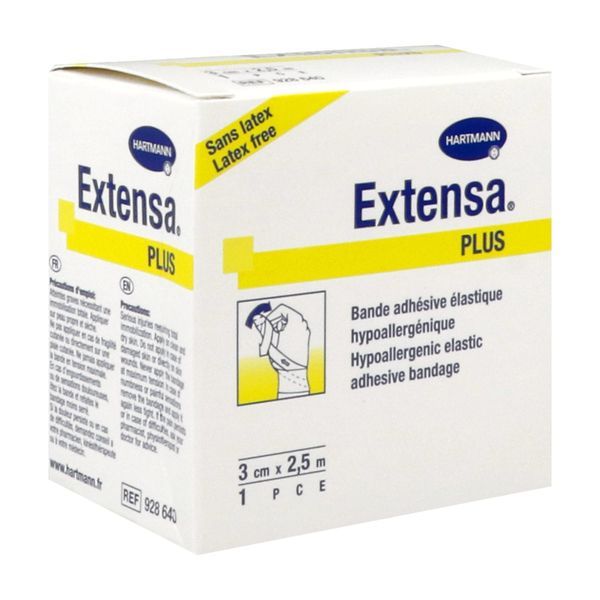 EXTENSA PLUS Bande de contention adhésive, élastique, 2,5 m x 3 cm (ref. 928640), unité
