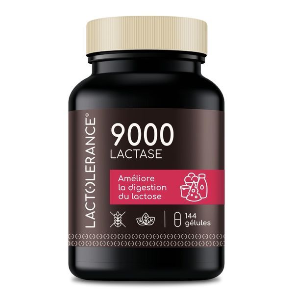 LACTOLERANCE 9000 Gélule, complément alimentaire à base de lactase, bt 144