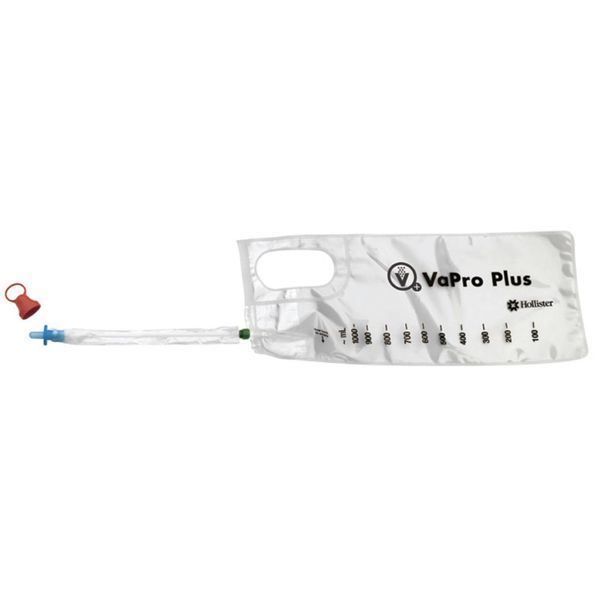 VAPRO PLUS Set de sondage urinaire intermittent prélubrifié, type Nélaton, femme et enfant, CH 14, code couleur vert (ref. 74142), bt 30