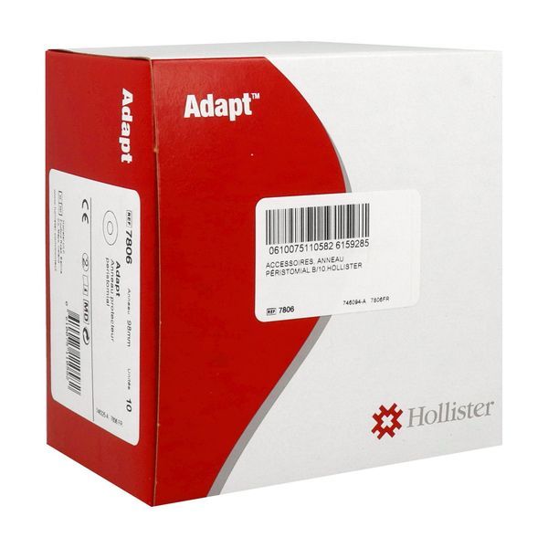 ADAPT PROTECTEUR CUTANE STANDARD Protecteur cutané modelable, diamètre 98 mm (ref. 7806Q), bt 10