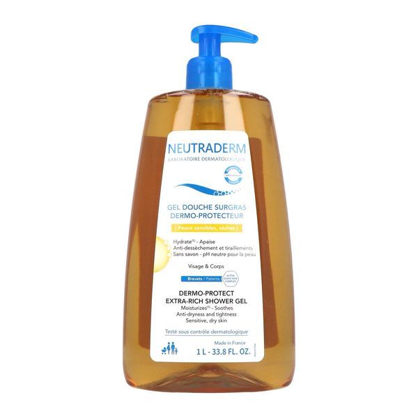 Neutraderm Gel Douche Surgras Dermo-Protecteur - Nouvelle Formule Flacon 1 L 1