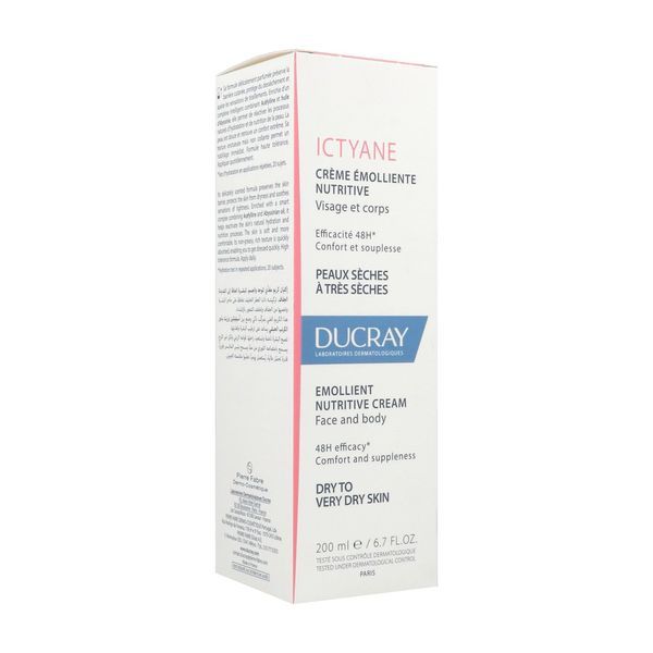Ducray Ictyane Creme Emolliente Nutritive Tube 200 Ml 1