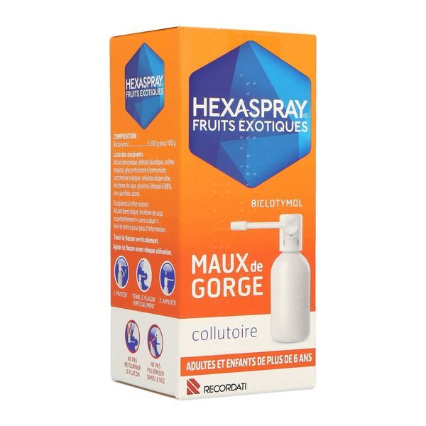 HEXASPRAY FRUITS EXOTIQUES Collutoire en flacon pressurisé, flacon pressurisé 30 g