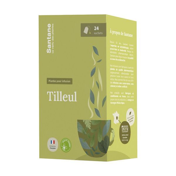 Santane Infusion Tilleul Sachet Boite 24