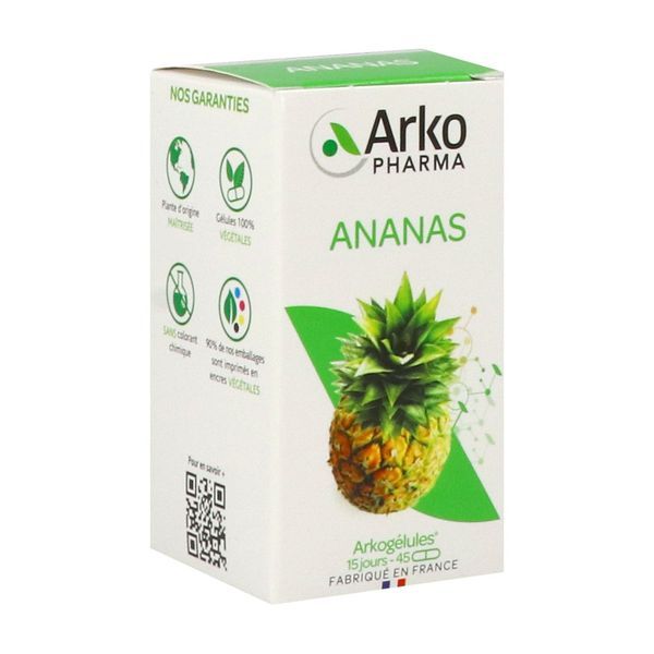 ARKOGELULES ANANAS Gélule, complément alimentaire à base d'ananas, bt 45