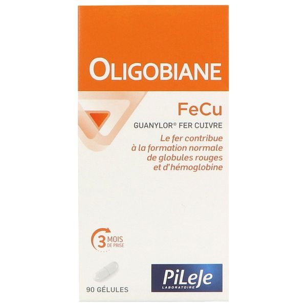 OLIGOBIANE FE CU Gélule, complément alimentaire à base de fer et de cuivre, bt 90