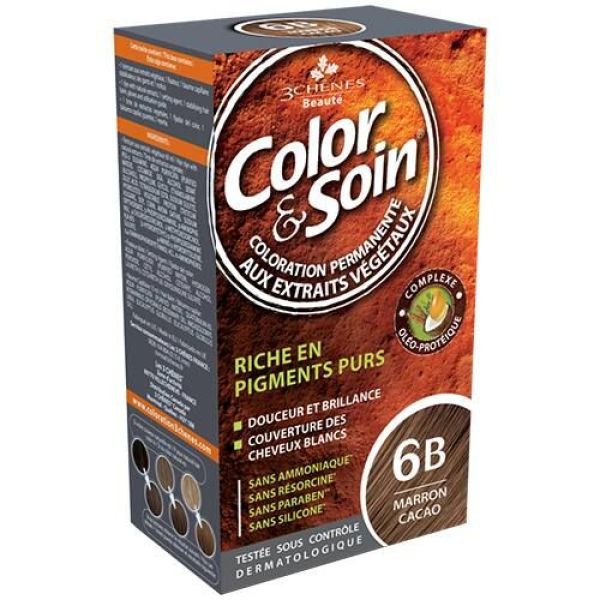 3 Chenes Color & Soin 6 B - Marron cacao - 135 ml