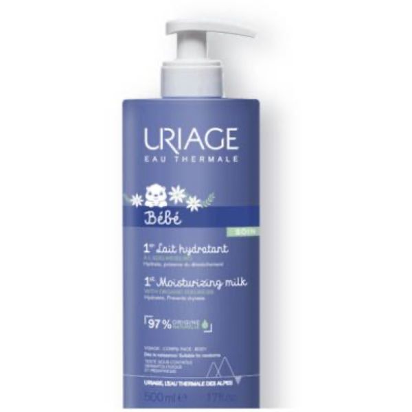 Uriage 1Er Lait Hydratant - Nouvelle Formule Sans Silicone Nouveaux Ingredients Flacon 500 Ml 1