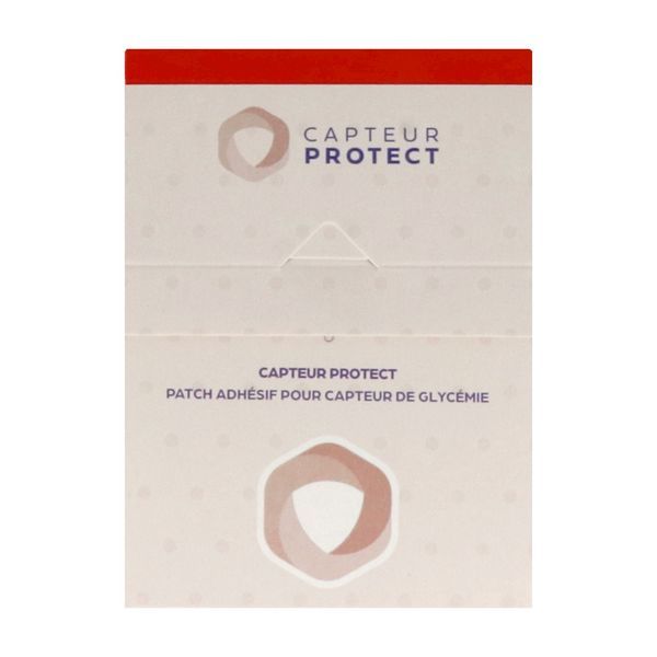 CAPTEUR PROTECT Patch adhésif capteurs de glycémie Freestyle Libre et Simplera, rouge, bt 4