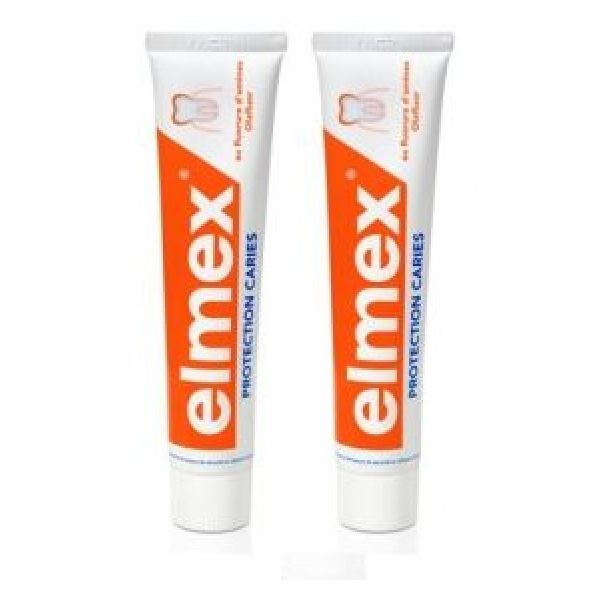 Elmex Protection Carries Dentifrice Lot 2 Tubes 75Ml Pate Dent Tb Promo 2