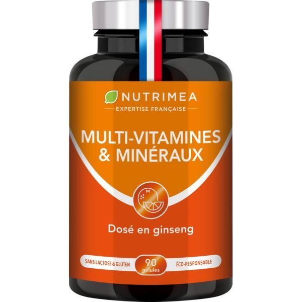 Nutriméa Multi-vitamines Minéraux - pilulier 90 gélules