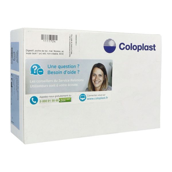 ALTERNA PLUS SYSTEME 1 PIECE FERMEE Poche Midi fermée, filtre intégré, système 1 pièce, transparente, prédécoupé, diamètre 35 mm, bt 30