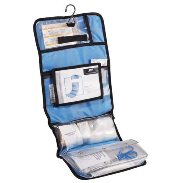 Pharmavoyage Trousse De Secours Compact + 33 Composants Bleu Clair 1