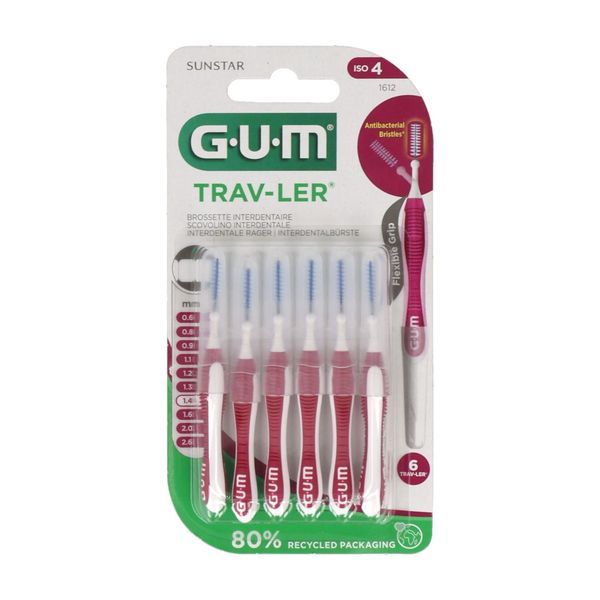 Gum Trav-Ler 1514 1,4Mm Brossette 6