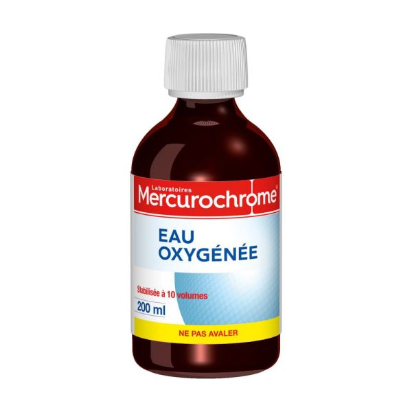 Mercurochrome Eau Oxygenee Liquide Flacon 200 Ml 1