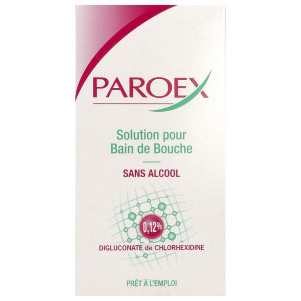 PAROEX 0,12 POUR CENT SOLUTION POUR BAIN DE BOUCHE 1 flacon(s) polytéréphtalate (PET) de 500 ml