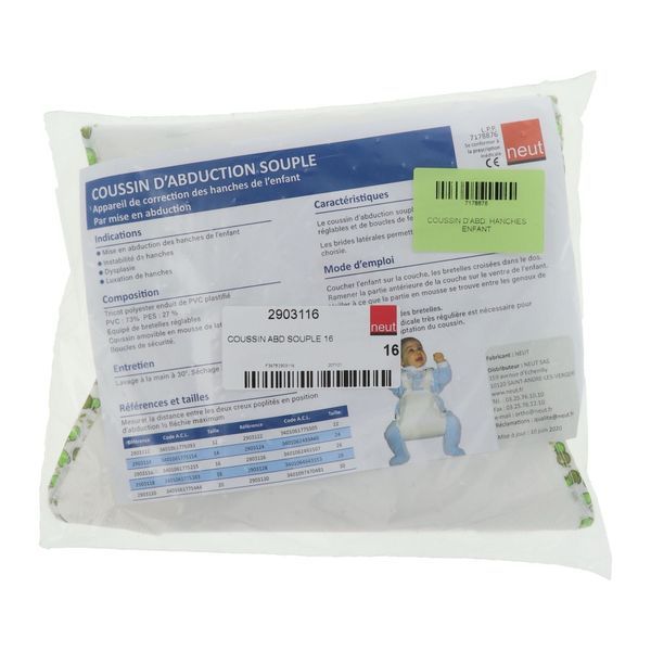 Neut Abduction Hanche Sans Baleine Taille 16Cm Coussin 1