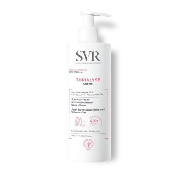 Svr Topialyse Creme Soin Nourissant Anti Dessechement Peaux Seches Et Sensibles 400Ml