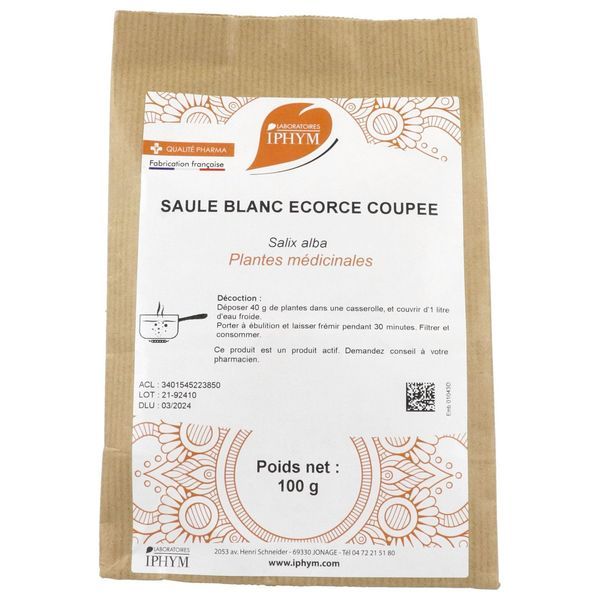 SAULE ECORCE IPHYM Ecorce de saule, vrac, sac 100 g