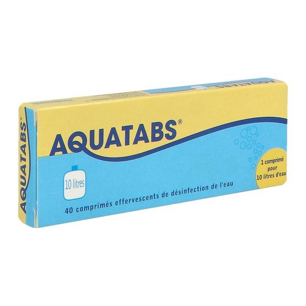 Aquatabs 33Mg Purifiant L'Eau De Boisson Cpr Effv 40