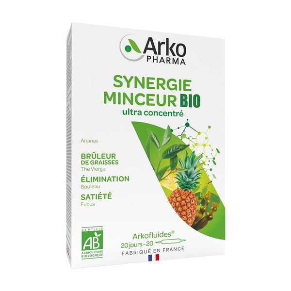 Arkofluide Synergie Minceur Bio Liquide Amp 10 Ml 20