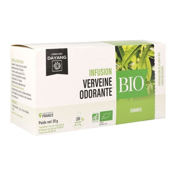 DAYANG INFUSION CLASSIQUE BIO VERVEINE Feuille de verveine, infusette, bt 20