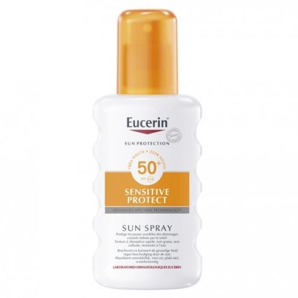 Eucerin Sun Protection 50+Spray Corps Sans Parfum Liquide 200 Ml 1