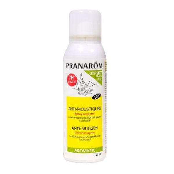 Pranarom Spray Corps Anti-Moustique Bio Liquide Flacon 100 Ml 1