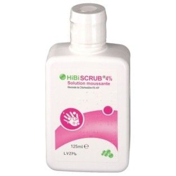 Hibiscrub 4 Pour Cent Solution Moussante 1 Flacon(S) Polyethylene Haute Densite (Pehd) De 125 Ml