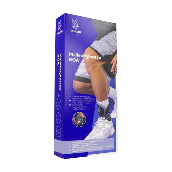 MALLEODYNASTAB BOA NEW Orthèse stabilisatrice de cheville, laçage à mécanisme Boa, bilatérale, taille 2 (ref. 23510220200199), unité