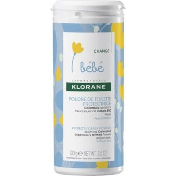 KLORANE BEBE CHANGE POUDRE DE TOILETTE PROTECTRICE Poudre de toilette pour le change au calendula bi