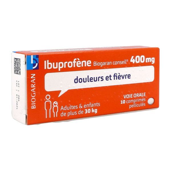 Ibuprofene Biogaran Conseil 400 Mg Comprime Pellicule B/10