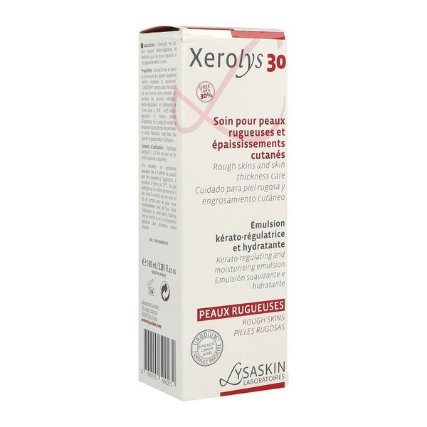 XEROLYS 30 SOIN POUR PEAUX RUGUEUSES ET EPAISSISEMENTS CUTANES LOCALISES SOLUTION TUBE 100 ML 1