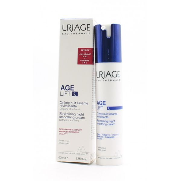 Uriage Age Lift - Creme Nuit Lissante Revitalisante Fl Pompe 40 Ml 1