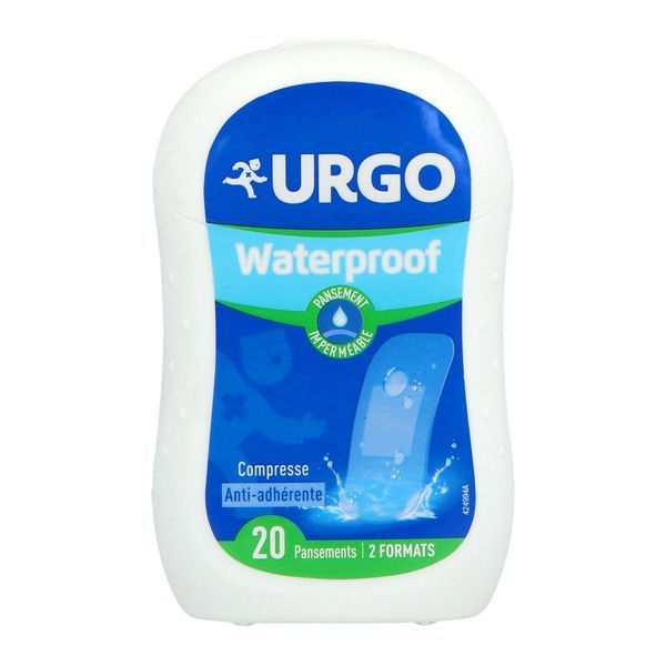 URGO WATERPROOF Pansement antiseptique, waterproof, prédécoupé, bt 20