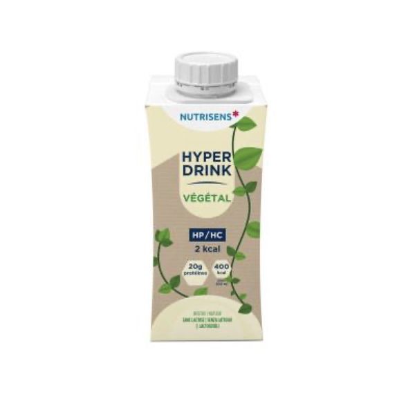 NUTRISENS HYPERDRINK VEGETAL HP HC Denrée alimentaire destinée à des fins médicales spéciales, saveur neutre, 200 ml x 4